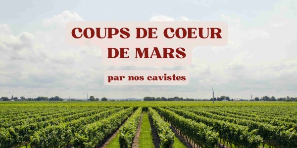 Vins coups de cœur de mars